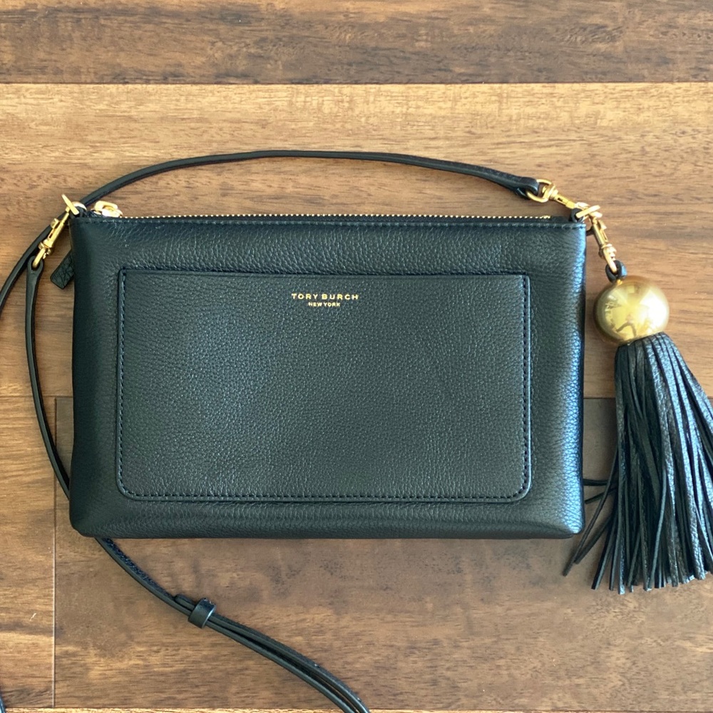 Tory Burch Leather Tassel Crossbody